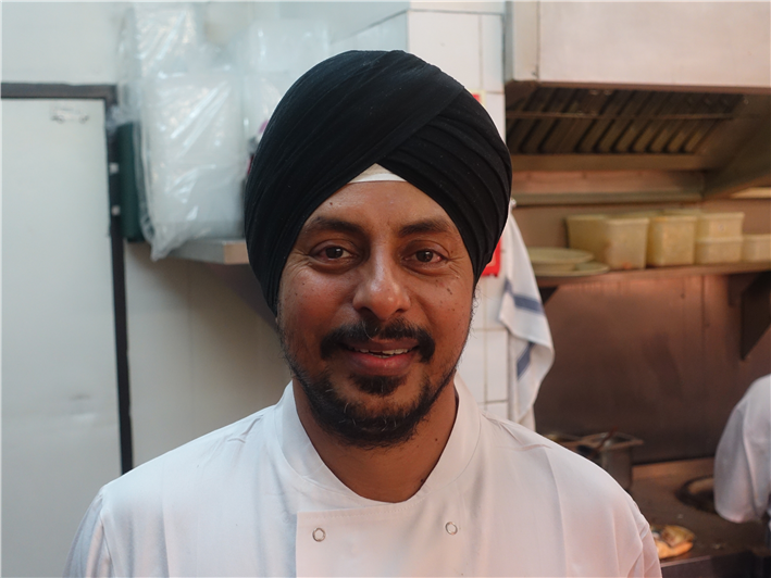 head chef Deepinder Sondhi